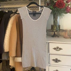 Black and White Bebe Bodycon Dress